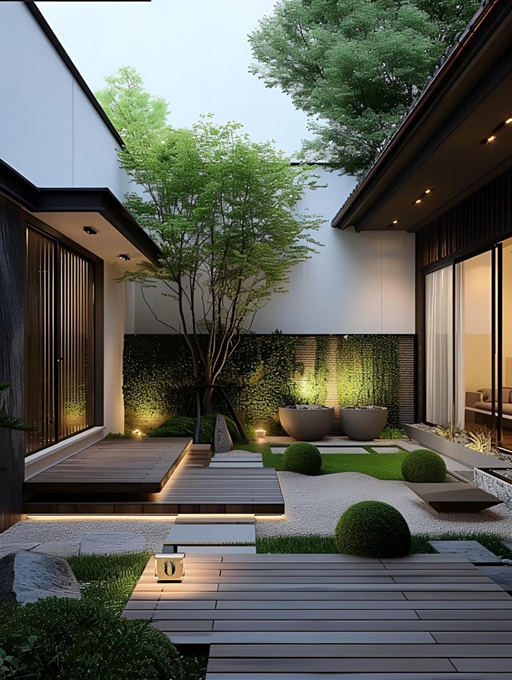 Thiết kế sân vườn hiện đại